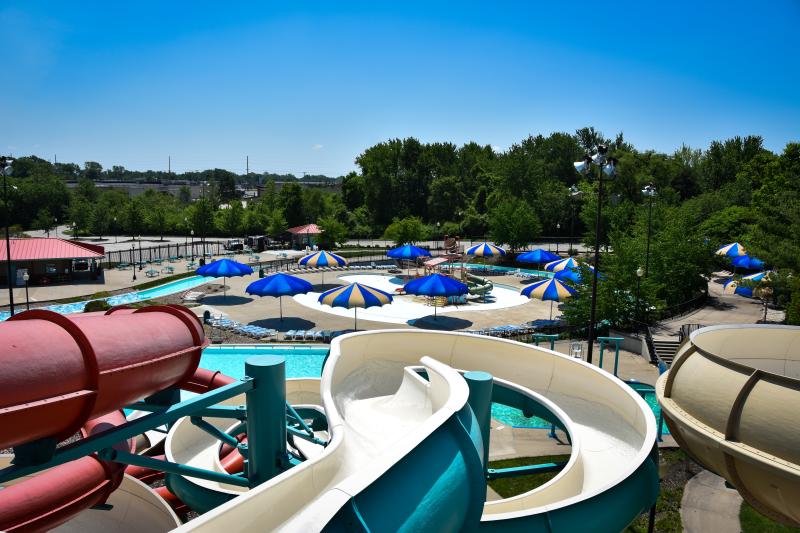 Image of water slides at water park