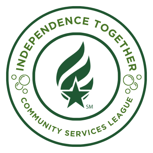 Independence TOGETHER written in green in a circle logo